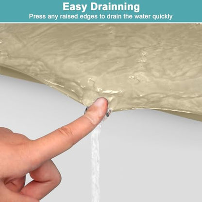 Under Kitchen Sink Mats and Protectors, Waterproof, 34" x 22", Beige - color: Beige, size: 34" x 22"