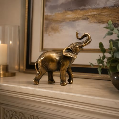 Comfy Hour 6.77 Inch Elephant Statue, Trunk Up Decor - size: 6.77