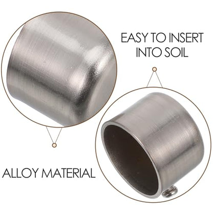 Beavorty 2 PCS 28mm Curtain Rod Finials Window Drapery Curtain Rod End Window Curtain Rod Cap Drapery Pole Rail Decorative Heads for Curtain Decoration (Silver)