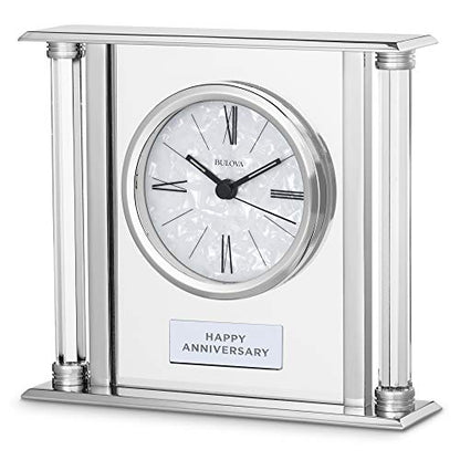 Bulova B2454 The Pearl Tabletop Clock