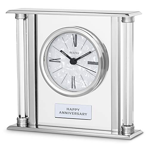 Bulova B2454 The Pearl Tabletop Clock