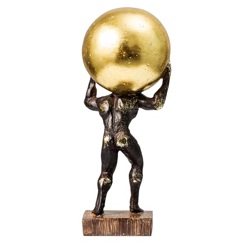 Lukitas Atlas Statue and Sculpture, Struggler Figurine Decor, Resin 13'' - color: Lift Ball
