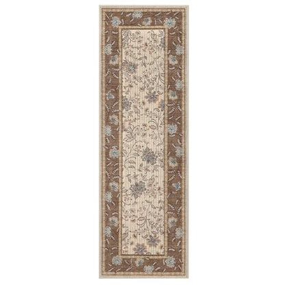GarveeHome 2x6 Washable Runner Rug Brown Non Slip Kitchen Runner - color: Brown, size: 2' x 6' (Rectangular)