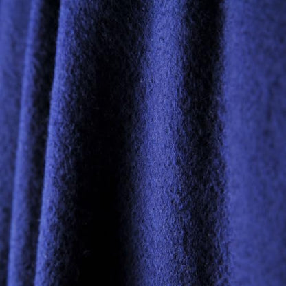 CUDDLE DREAMS Premium Cashmere Throw Blanket with Fringe (Navy) - color: Navy