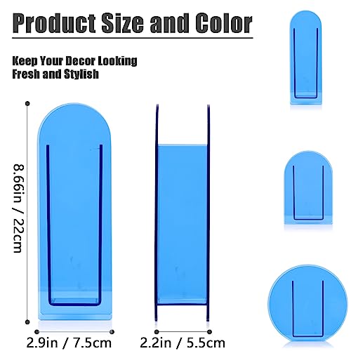 Blue Acrylic Vase Arched for Modern Aesthetic Room Decor,Plastic Decorative Vase for Bedroom,Living Room Table - Light Blue Acrylic Vase Decorative Centerpiece for Home or Wedding Office - color: A