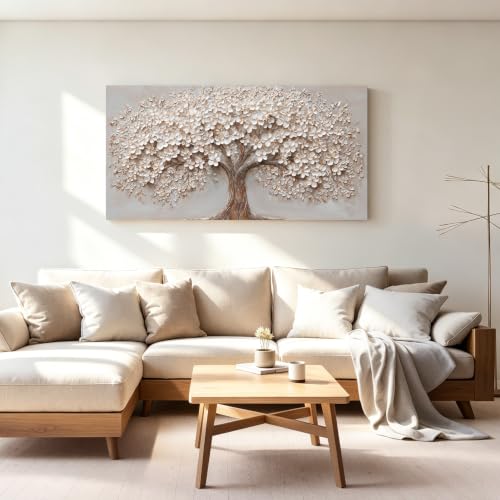Modern Tree of Life Canvas Wall Art Pictures for Living Room Prints 20"X40" - color: JYQ-01N, size: 40"L x 20"W