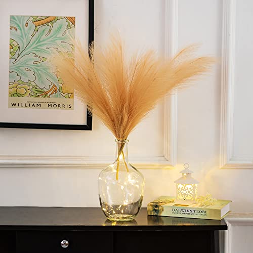 Hewory Large Glass Jug Vase: 12" Clear Tall Farmhouse Decorative Floor Vase - size: 12in