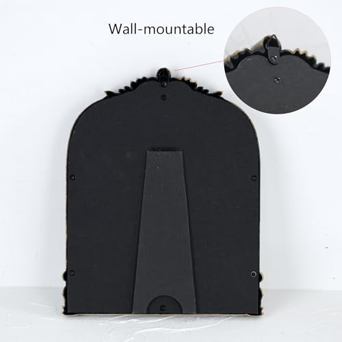 Gold Plastic Arched Makeup Mirror (Bronze-2PACK, 10.6" L x 8.3" W) - color: Bronze-2pack