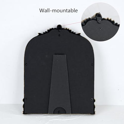 Gold Plastic Arched Makeup Mirror (Bronze-2PACK, 10.6" L x 8.3" W) - color: Bronze-2pack