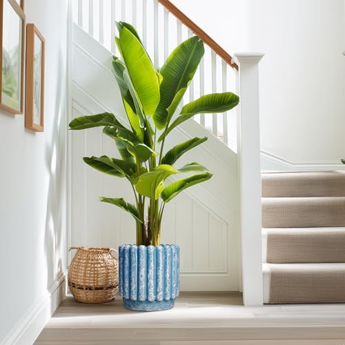Ceramicfor Ceramic Planter, 9.6 Inch, Blue - color: Sky Blue, size: 9.6 Inch