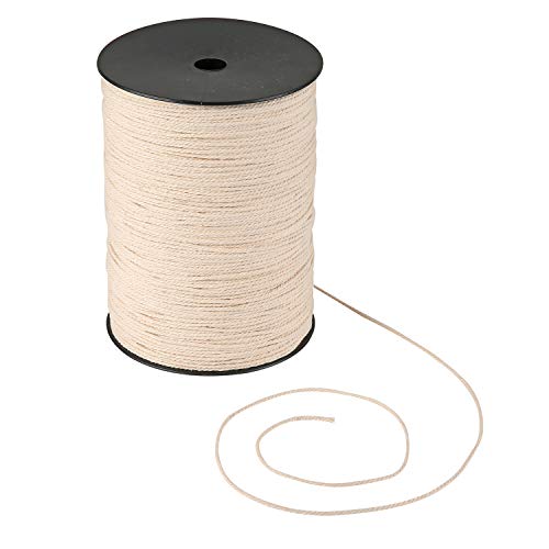 Macrame Cord 2mm x 656yd | 100% Natual Cotton Macrame Rope | 3 Strand Twisted Cotton Cord for Handmade Plant Hanger Wall Hanging Craft Making - color: Creamy, size: 2mm x 600m