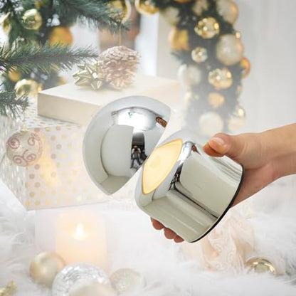 SAIWEYA Modern Cordless Mushroom Small Table Lamp, Dimmable Touch Battery