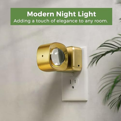 L LOHAS LED Night Light Projector, Night Lights Plug into Wall Light Sensor - color: Gold