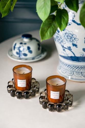Alice Lane Home Collection Original Smoky Small Bubble Candle Dish 2-Pack - color: Smoke 2, size: Small
