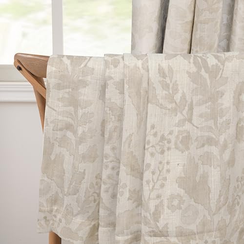 DriftAway Julia 100% Blackout Curtains Grommet 2 Panels, W52xL84, Beige - color: Linen Camel Beige, size: 52"W x 84"L (Pack of 2)