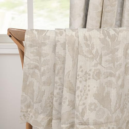 DriftAway Julia 100% Blackout Curtains Grommet 2 Panels, W52xL84, Beige - color: Linen Camel Beige, size: 52"W x 84"L (Pack of 2)