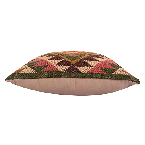 Trade Star 70% Jute 30% Wool Handwoven Pillow Cover 18x18 Inches - color: Pattern 3