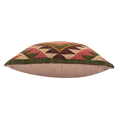 Trade Star 70% Jute 30% Wool Handwoven Pillow Cover 18x18 Inches - color: Pattern 3