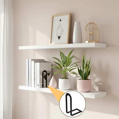 12 Pcs Black Book Ends, Heavy Duty Metal Book Ends for Shelves