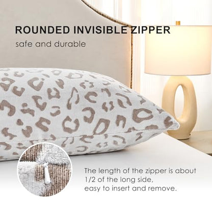 SOCHOW Body Pillow Cover 21x54 Inches, 1 Pack, Brown - color: Brown Leopard, size: 54" x 21" (Pack of 1)