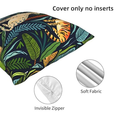 Abstraction Jungle Leopard Tiger Throw Pillow Cover Velvet 18IN - color: Color-27, size: 18" x 18" (Pack of 1)