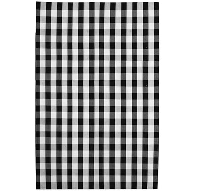 KILOCOCO Buffalo Plaid Checkered Rug 7.5x10 ft Black White Living Room Rug - color: Black and White, size: 7'6" x 10' (Rectangular)
