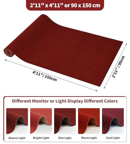 jxgzyy 2'11" x 4'11" Red Entry Rug with Scraper Pile - color: Dark Red, size: 2'11" x 4'11" (Rectangular)