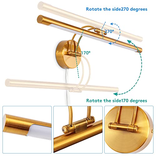 MantoLite 24'' Picture Lights for Wall,Vanity Lights for Bathroom - size: 24inch no-dimmable