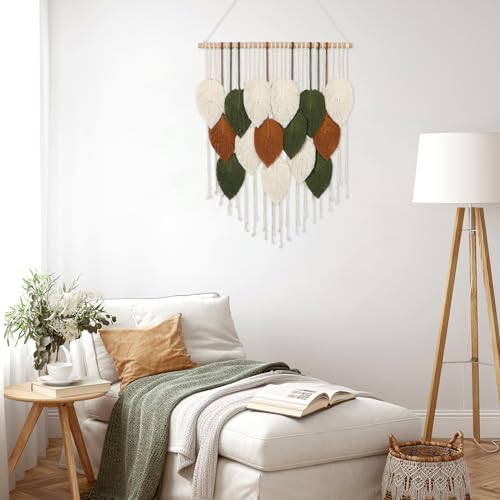 Macrame Wall Hanging Boho Woven Tapestry Chic Home Decor Modern Wall Art - color: 23.6"W x 29.5"L