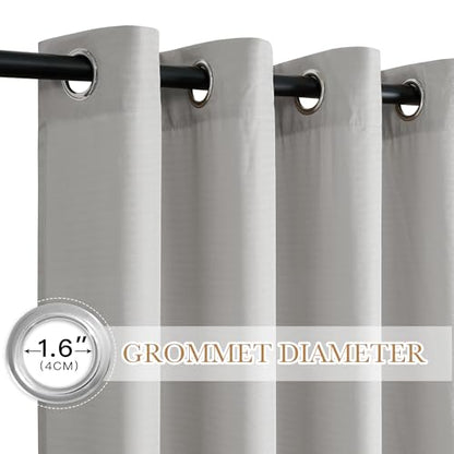 NICETOWN Semi Sheer Curtains 84 Inch Length 2 Panels Set for Living Room - color: Silver Grey, size: 52"W x 84"L (Pack of 2)