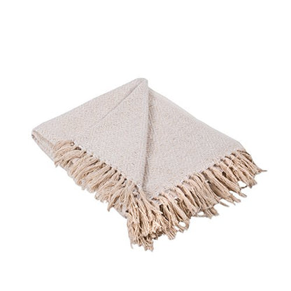 DII Diamond Throw Collection Cotton Woven, 50x60, White - color: White, size: 50x60"