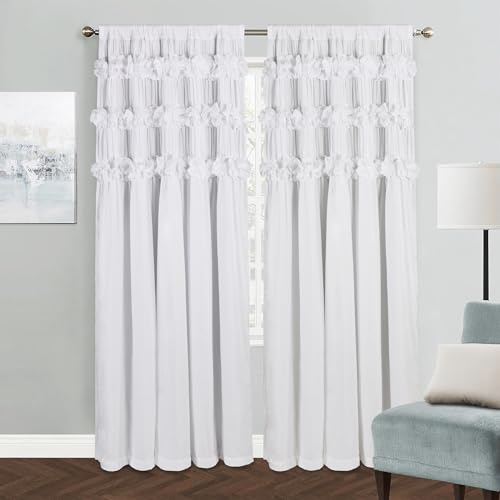 Homechoice Decor White Thermal Insulated Blackout Drapes 52"W x 96"L (Pair) - color: White, size: 52"W x 96"L (Pack of 2)
