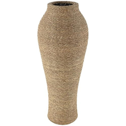Deco 79 Seagrass Vase, Vase 12" x 12" x 31", Brown - size: 12" x 12" x 31"