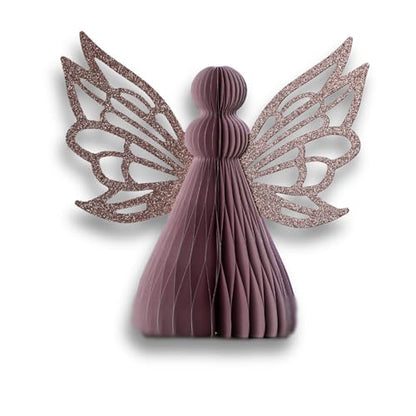 Your Heart's Content Honeycomb Paper Angel in Pink (Pink Angel) - color: Pink Angel
