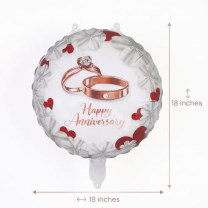 10PCS Happy Anniversary Party Balloons Decorations