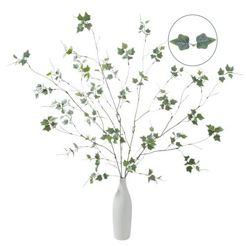 99.1cm(39인치) 화이트 그린 인공 무화과나무 가지 4개, 잎 포함 - color: Fs 그레이