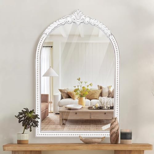 36x24 Inch Vintage Arch Ornate Wall Mirror - color: B - Arch - 36x24 in