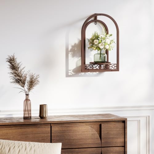 3 Pack Wall Plant Stands, Indoor Plant Holders Apartment, Coffee - color: 3 Pack Coffee