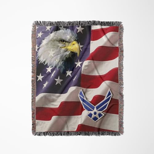 3dRose USAF Airforce Woven Blanket