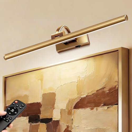 23.6" Gold Battery Picture Light for Wall Art - size: 23.6 Inch
