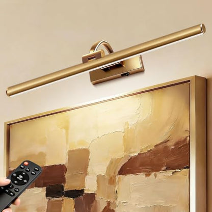 23.6" Gold Battery Picture Light for Wall Art - size: 23.6 Inch