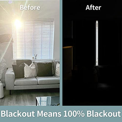 BGment Black 100% Blackout Curtains 63 Inches Long for Bedroom, 2 Panels - color: Black, size: 38"W x 63"L (Pack of 2)