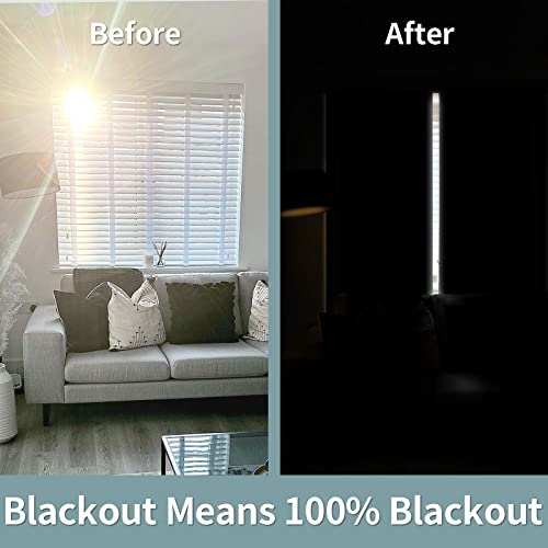 BGment Black 100% Blackout Curtains for Living Room, 2 Panels, 38 x 84 Inch - color: Black, size: 38"W x 84"L (Pack of 2)