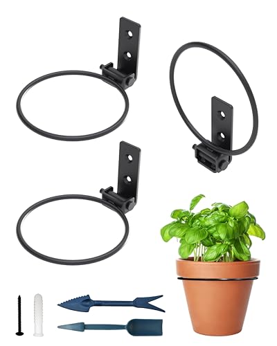 NACETURE Foldable Flower Pot Holder Rings, 4 Inch 3 Pack - color: 4 Inch 3 Pack