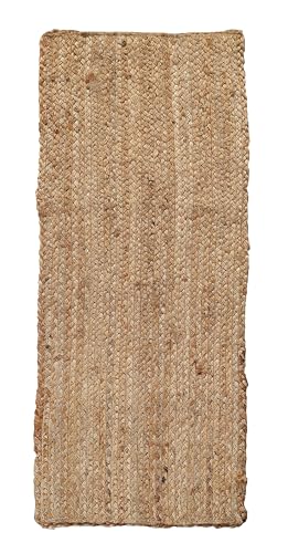THE BEER VALLEY Jute Braided Table Runner, Natural, 13x36 Inches - color: Natural, size: 1'1" x 3' (Rectangular)