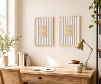 Framed Christian Bible Verse Isaiah 40:31 Canvas Wall Art Set of 2,12×16In - color: Beige, Black, Gold, Cream, Gray, size: 12"L x 16"W