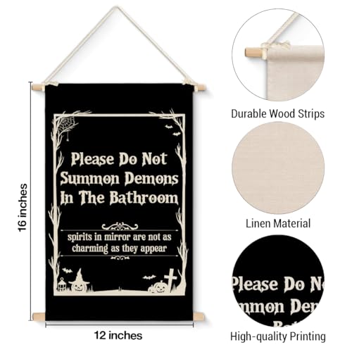 XIPLUM Halloween Bathroom Wall Art Decor - color: Halloween-g