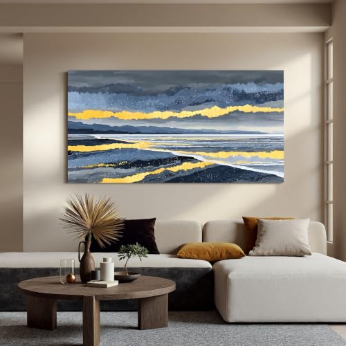 Elegant Scenic Abstract Wall Art For Living Room 24"×48" - color: PH-8B, size: 48"L x 24"W