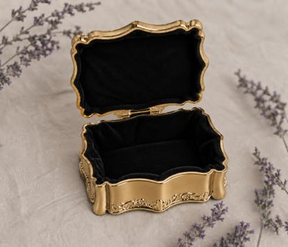Cherished Moments Personalized Quinceañera Rectangle Jewelry Box - color: Gold Quinceanera