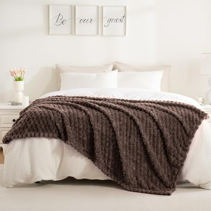 Excervent Big 3D Clouds Stylish Blanket for Kids, 40x50 Inches, Brown - color: Brown-l, size: 40"x50"